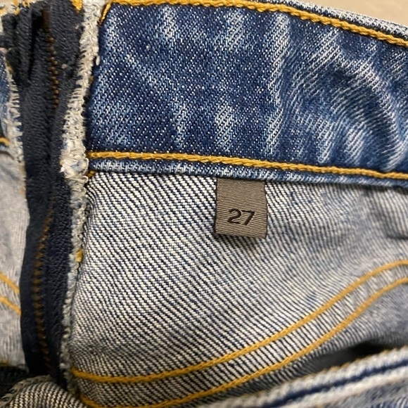 Carmar Blue Helen Exposed Zipper Denim Shorts Size 27 - Picture 6 of 14